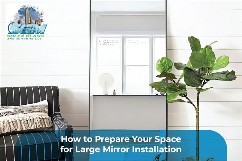 large mirror installation