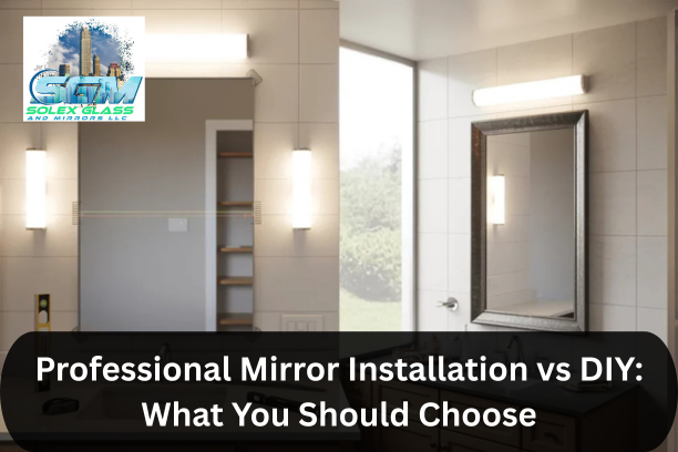 professional mirror installation